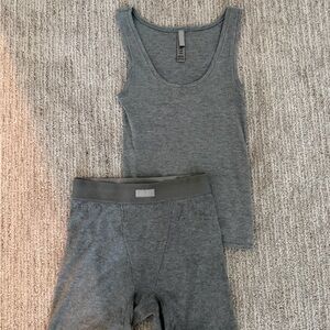 skins tank & boxer shorts
